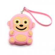 粉色猴子零錢包_硅膠包定制 粉色猴子零錢包_硅膠包定制