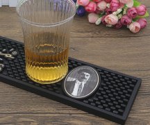 吧臺濾水PVC杯墊_環保PVC杯墊_PVC長方型濾水防滑墊